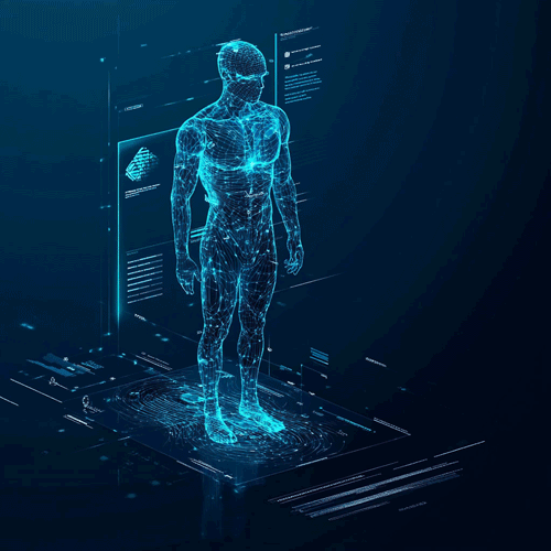 تشخیص توپوگرافی بدن در ربات ایو