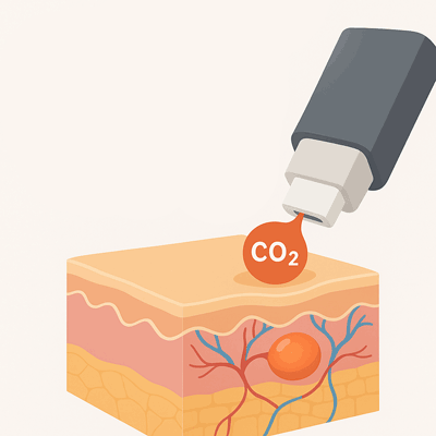 درمان چین و چروک با کربوکسی تراپی و گاز CO2